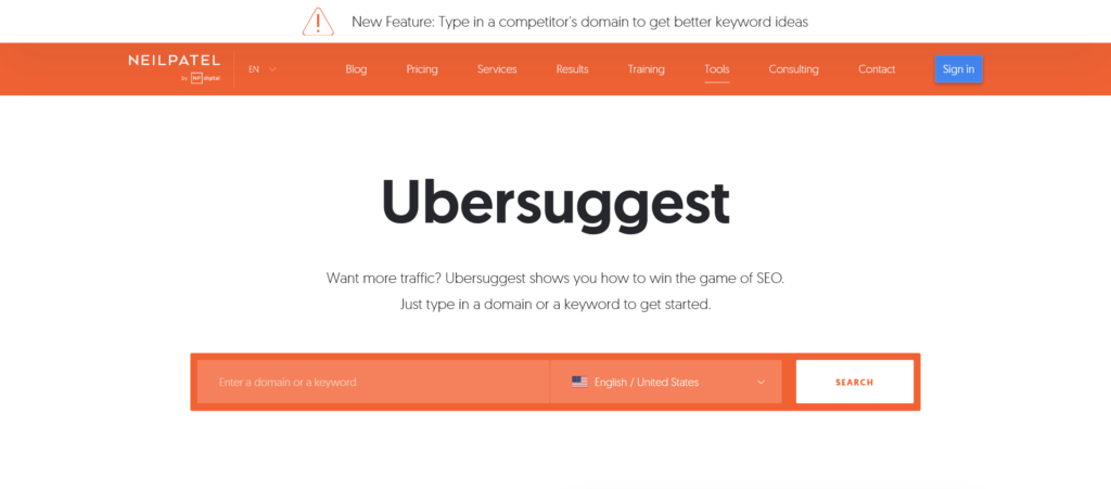 Ubersuggest